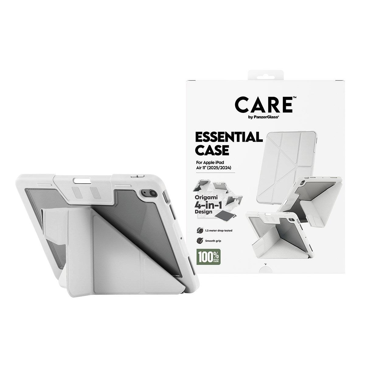 CARE by PanzerGlass® TPU Essential Case Light Grey iPad Air 11